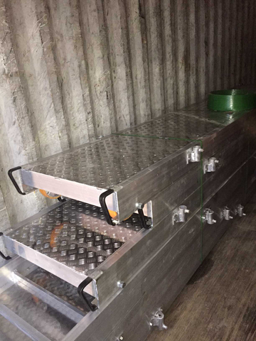 3m 4m 6m البحرية قارب السقالات الألومنيوم لوح المنصة