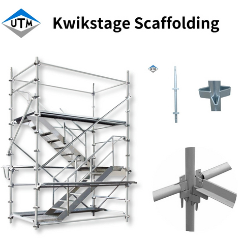 البناء الأسترالي الساخن Dip Glvanized Painted Q235/Q355 Steel Kwikstage Scaffolding 