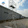 OEM PORTABLE 3M-15M SCAFFOLD SCAFFOLD SCAFFOLDING مع العجلات