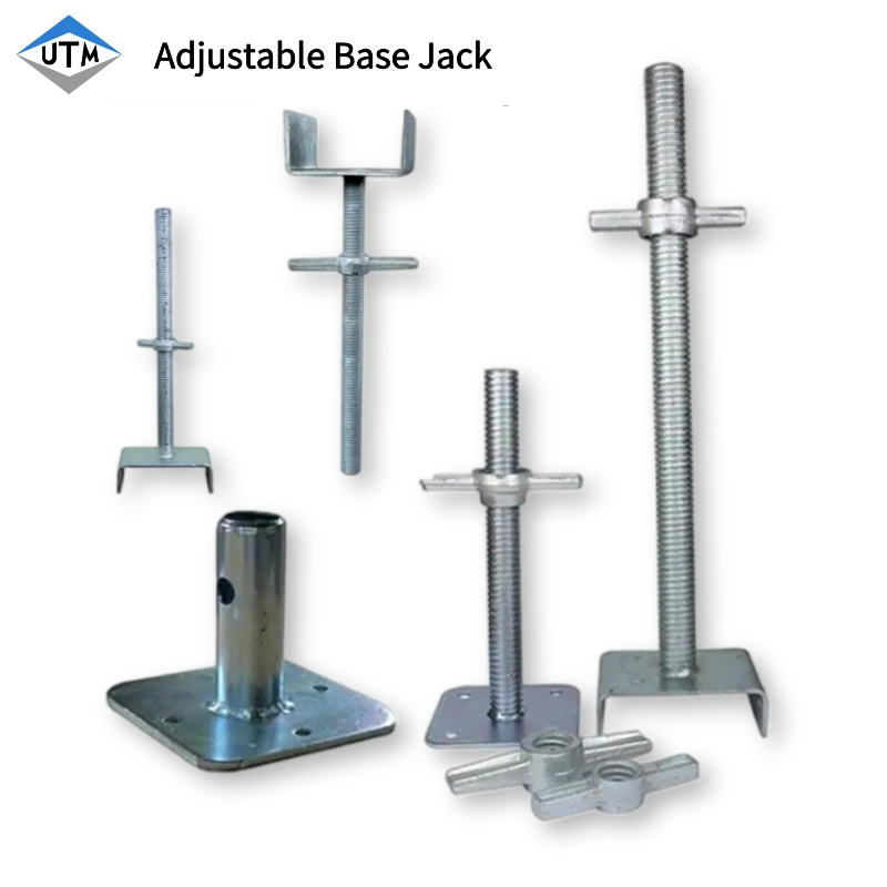 Dip Dip Glvanized Q235 Steel Scaffolding Base Jack U Head Hollow Jack