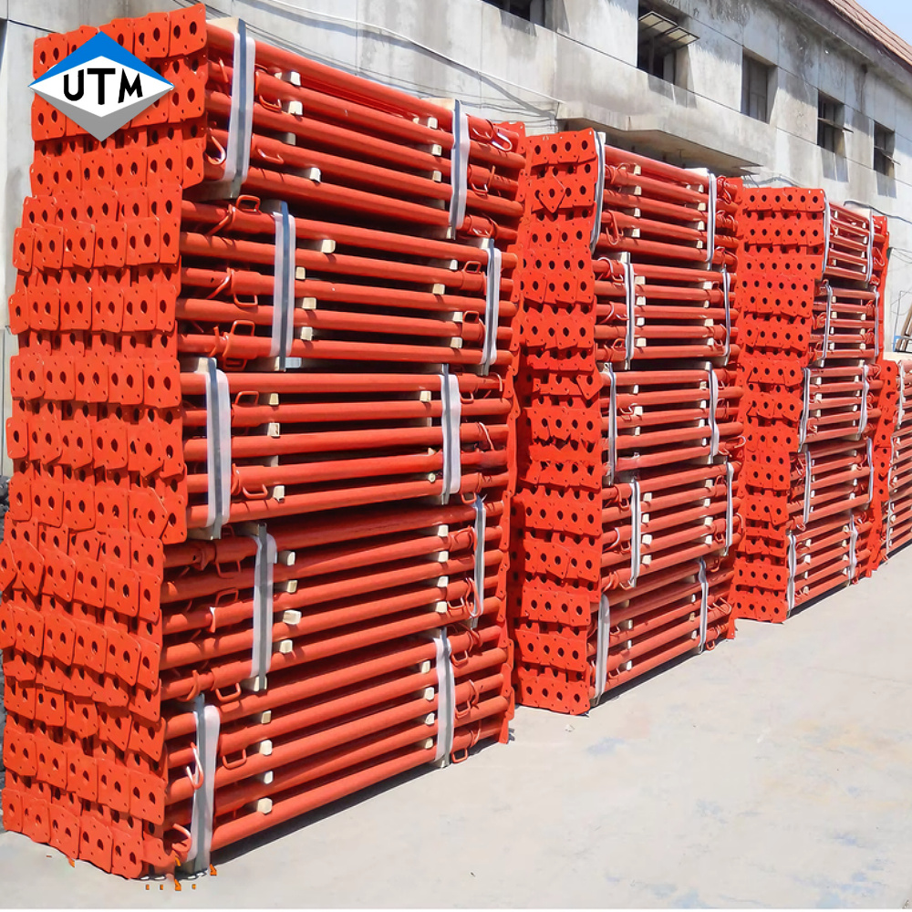 دعامات السقالات الثقيلة من النوع الإسباني Acrow Jack Steel Porp المجلفنة القابلة للتعديل