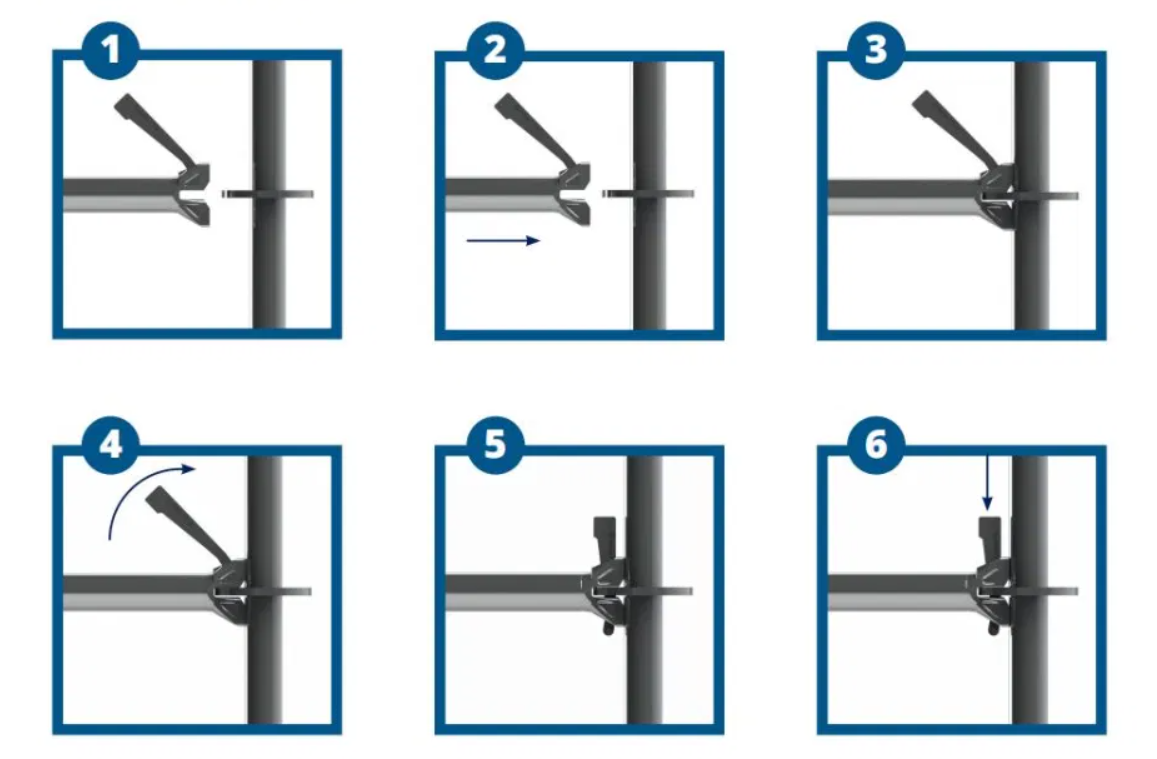 Ringlock السقالات أجزاء الصلب الإفراج السريع إسفين قفل دبوس